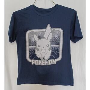 Pokémon Picachu Grapic T-shirt Dark Blue Kids Sz X L 14/16 A 138